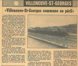 Villeneuve commune en péril