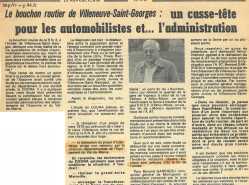 Le bouchon de Villeneuve-Saint-Georges