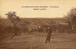 Vue depuis la pente du coteau